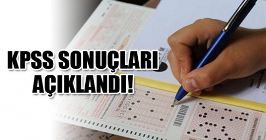 KPSS Sonuçları Açıklandı .Sonuçlar için TIKLA ÖĞREN