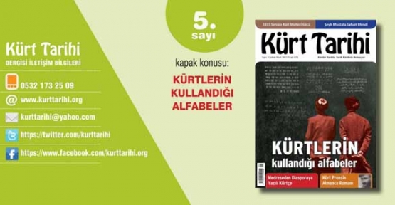 Kürt Tarihi Dergisi 5. Sayısı Çıktı..