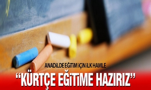 Kürtçe eğitim için ilk adım atıldı