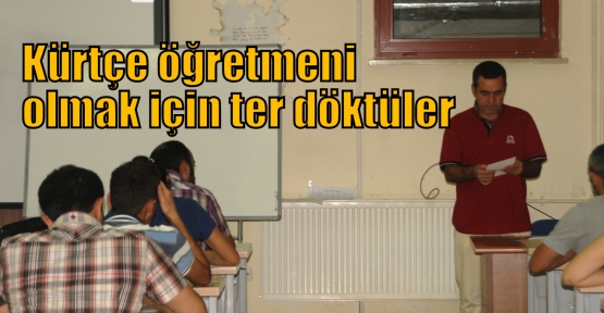 Kürtçe öğretmeni olmak için ter döktüler