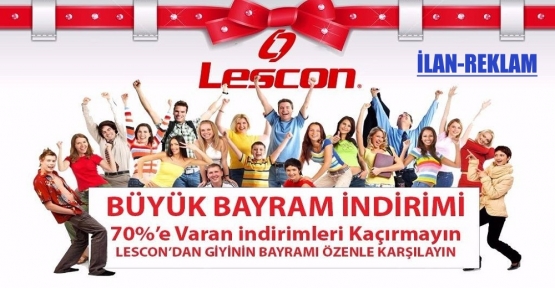 LESCON'da Büyük Bayram İndirimi