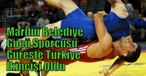 Mardin Belediye Gücü Sporcusu, Güreşte Türkiye İkincisi Oldu  