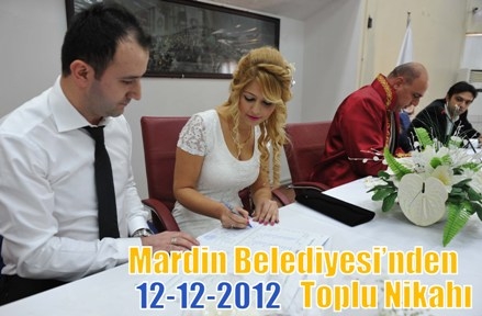 Mardin Belediyesi’nden 12.12.2012 Toplu Nikahı