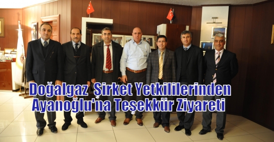 Mardin Doğalgaz şirket Yetkililerinden Ayanoğlu'na Teşekkür Ziyareti