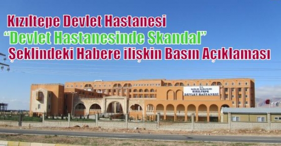 Mardin İli Kamu Hastaneleri Birliği Genel Sekreterliği Basın Açıklamasında Bulundu