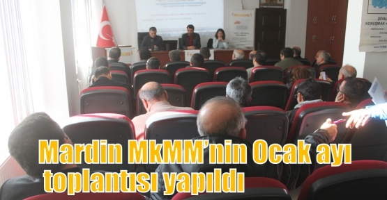 Mardin kMM’nin Ocak ayı toplantısı yapıldı