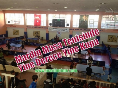 Mardin Masa Tenisinde Yine Derece Yine Kupa