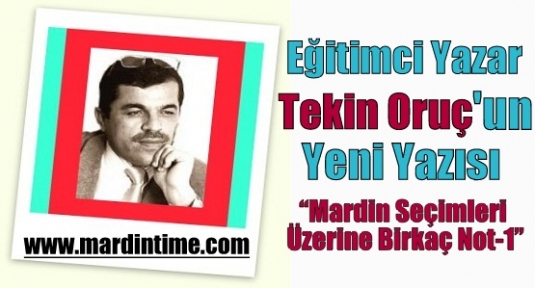 Mardin Seçimleri Üzerine Birkaç Not-1-