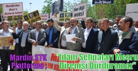 Mardin Stk Platformu “İdam Sehpaları Meşru Direnişi Durduramaz“