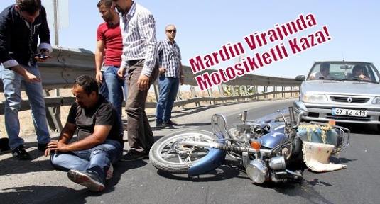 Mardin Virajında Motosikletli Kaza!