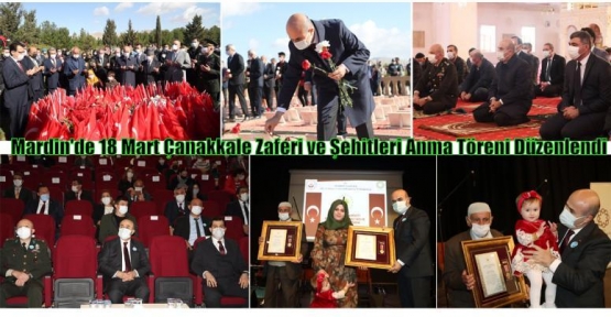 Mardin'de 18 Mart Çanakkale Zaferi ve Şehitleri Anma Töreni Düzenlendi