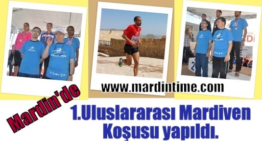 Mardin'de 1.Uluslararası Mardiven Koşusu yapıldı.