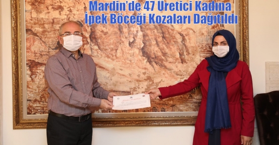 Mardin’de 47 Üretici Kadına İpek Böceği Kozaları Dağıtıldı