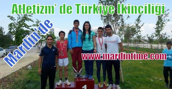 Mardin'de Atletizm’ de Türkiye İkinciliği