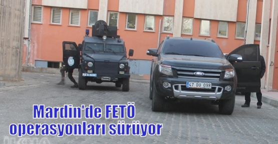 Mardin'de FETÖ operasyonları sürüyor