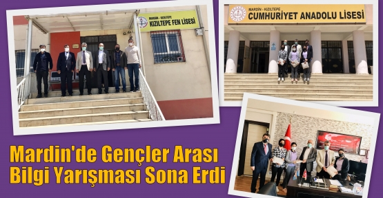 Mardin'de Gençler Arası Bilgi Yarışması Sona Erdi