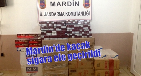 Mardin'de kaçak sigara ele geçirildi
