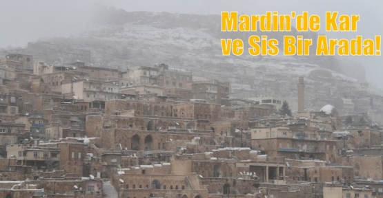 Mardin'de Kar ve Sis Bir Arada!
