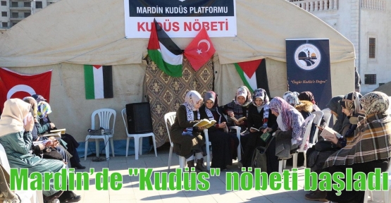 Mardin’de “Kudüs“ nöbeti başladı