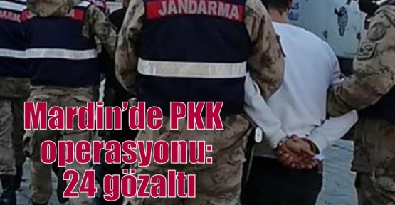 Mardin’de PKK operasyonu: 24 gözaltı