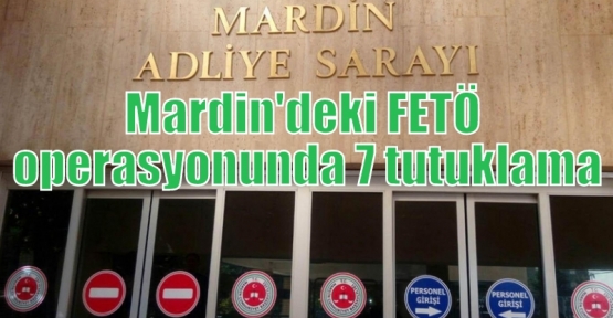 Mardin'deki FETÖ operasyonunda 7 tutuklama