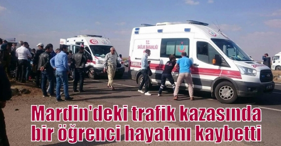 Mardin'deki trafik kazasında bir öğrenci hayatını kaybetti  