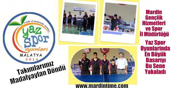 Mardin’den 9. Yaz Spor Oyunlarında Büyük Başarı