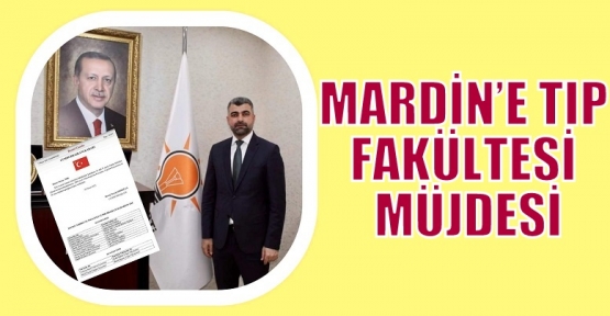  MARDİN’E TIP FAKÜLTESİ MÜJDESİ