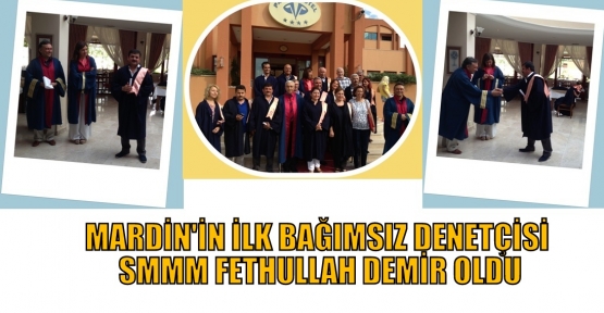 MARDİN'İN İLK BAĞIMSIZ DENETÇİSİ SMMM FETHULLAH DEMİR OLDU