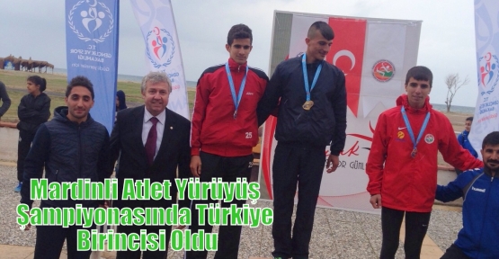 Mardinli Atlet Yürüyüş Şampiyonasında Türkiye Birincisi Oldu