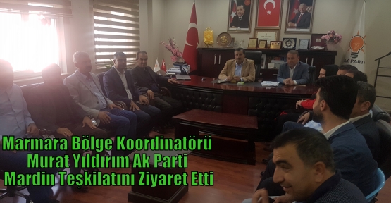 Marmara Bölge Koordinatörü Murat Yıldırım  Ak Parti Mardin Teşkilatını Ziyaret Etti