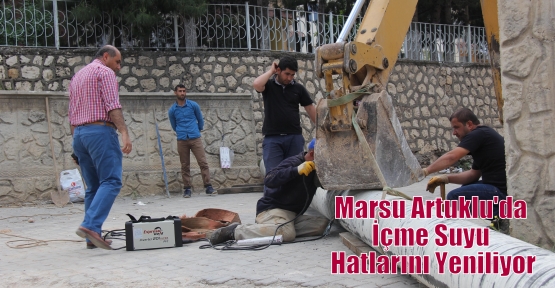 Marsu  Artuklu'da İçme Suyu Hatlarını Yeniliyor