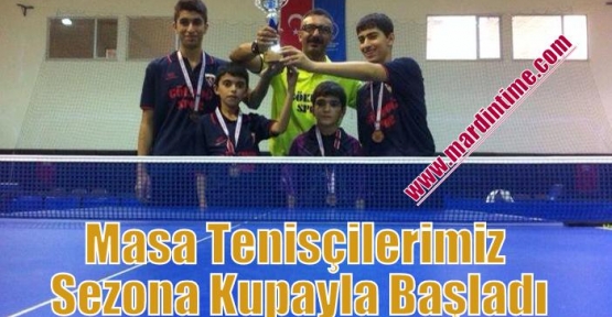 Masa Tenisçilerimiz Sezona Kupayla Başladı