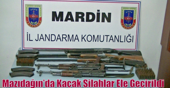 Mazıdağın’da Kaçak Silahlar Ele Geçirildi