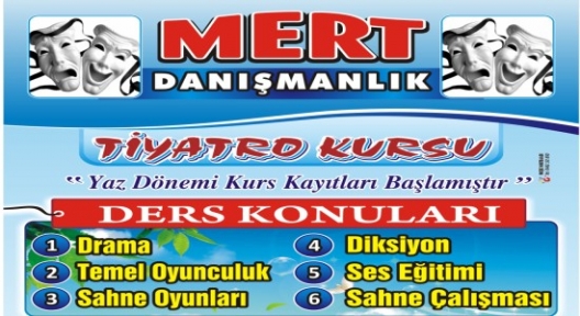 Mert Danışmanlık Çoçuklar İçin Tiyatro Kursu Açtı.