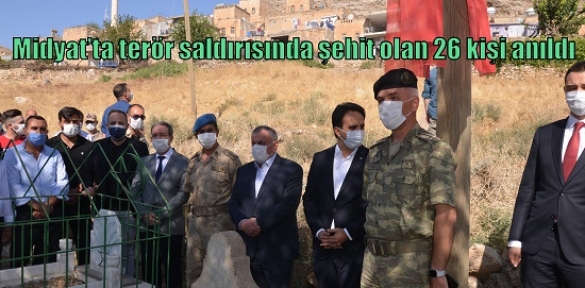 Midyat’ta terör saldırısında şehit olan 26 kişi anıldı