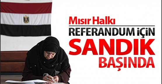 Mısır referandum için sandık başında