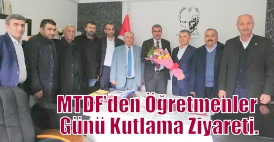 MTDF’den Öğretmenler Günü Kutlama Ziyareti.