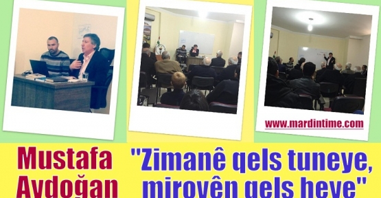 Mustafa Aydoğan;“Zimanê qels tuneye, mirovên qels heye“