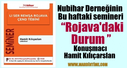 Nûbihar Eğitim ve Kültür Derneği’nde seminer Serisi Devam Ediyor