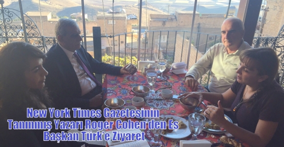 New York Times Gazetesinin Tanınmış Yazarı Roger Cohen’den Eş Başkan Türk’e Ziyaret