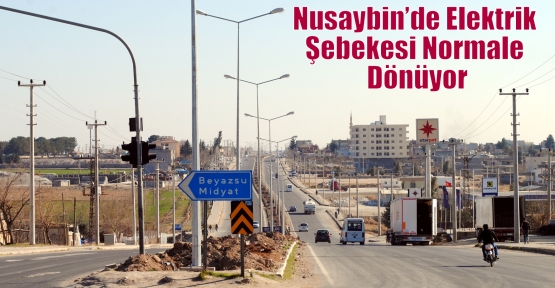 Nusaybin’de Elektrik Şebekesi Normale Dönüyor