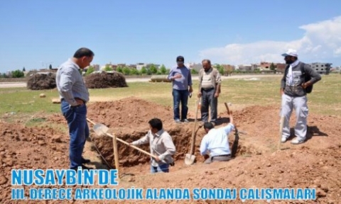 NUSAYBİN’DE III. DERECE ARKEOLOJİK ALANDA SONDAJ ÇALIŞMALARI 