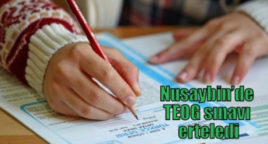 Nusaybin’de TEOG sınavı erteledi
