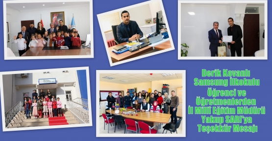 Öğrenci ve Öğretmenlerden Mardin Valisi Mustafa YAMAN’a ve İl Millî Eğitim Müdürü Yakup SARI'ya Teşekkür Mesajı