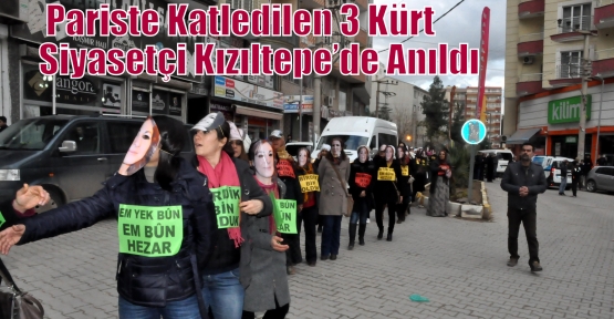  Pariste Katledilen 3 Kürt Siyasetçi Kızıltepe’de Anıldı