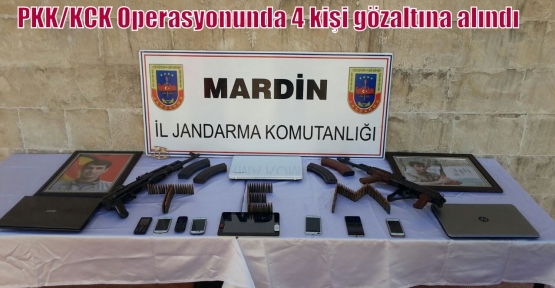 PKK/KCK Operasyonunda 4 kişi gözaltına alındı