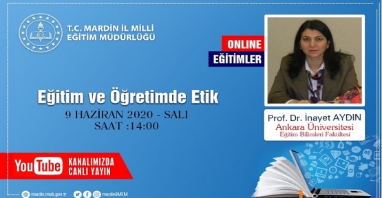 Prof. Dr.  İnayet AYDIN, Mardin’de Öğretmenlerle Buluşacak