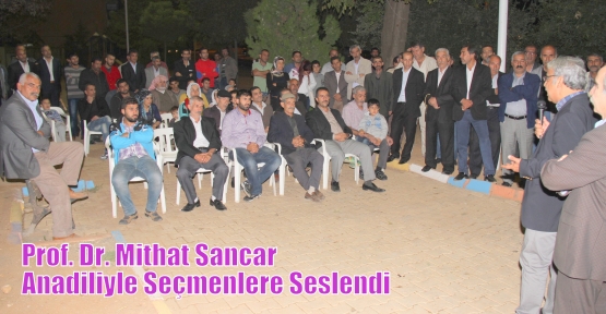 Prof. Dr. Mithat Sancar Anadiliyle Seçmenlere Seslendi