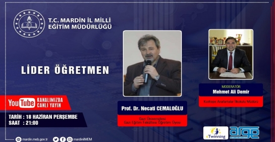 Prof. Dr. Necati Cemaloğlu,Mardin’de Öğretmenlerle Buluşacak